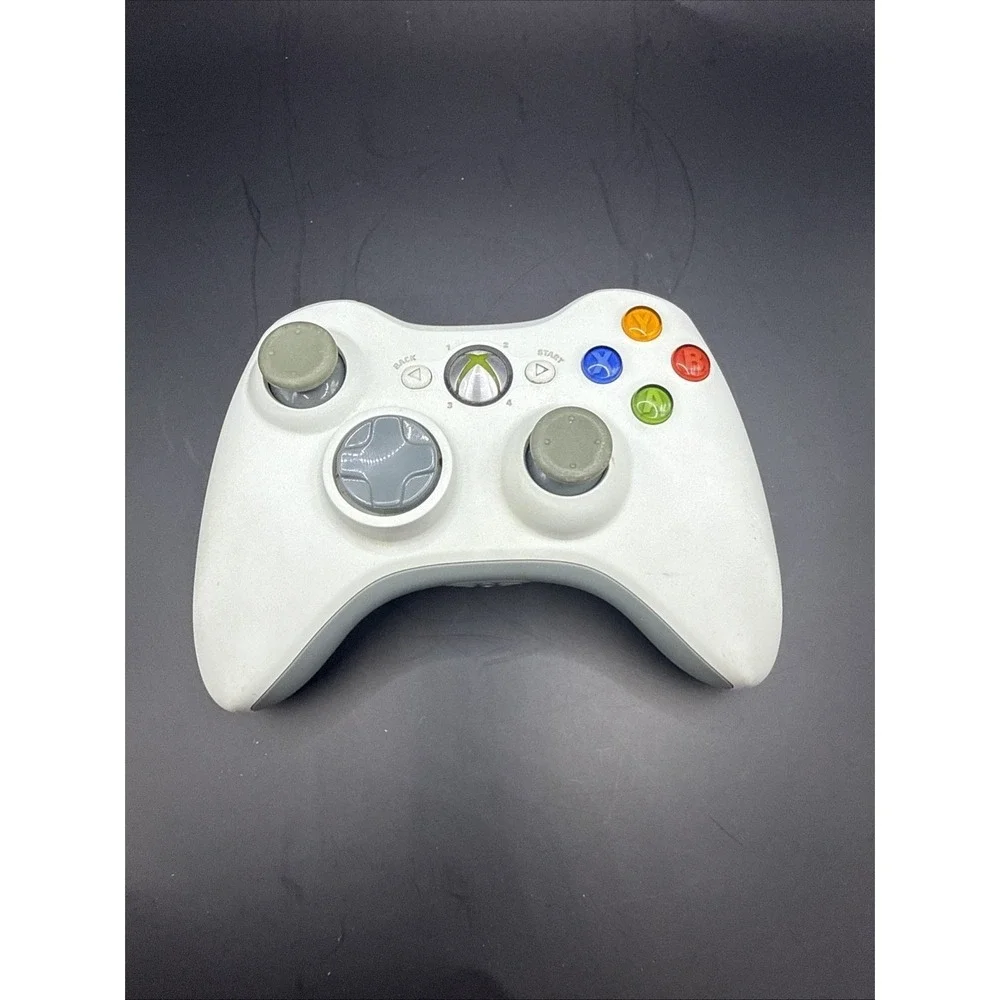 Xbox 360 White Wireless Controller Microsoft Official Gamepad EUC